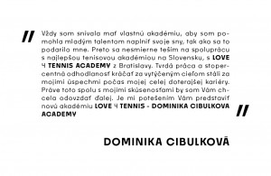 Cibulkova tennis academy